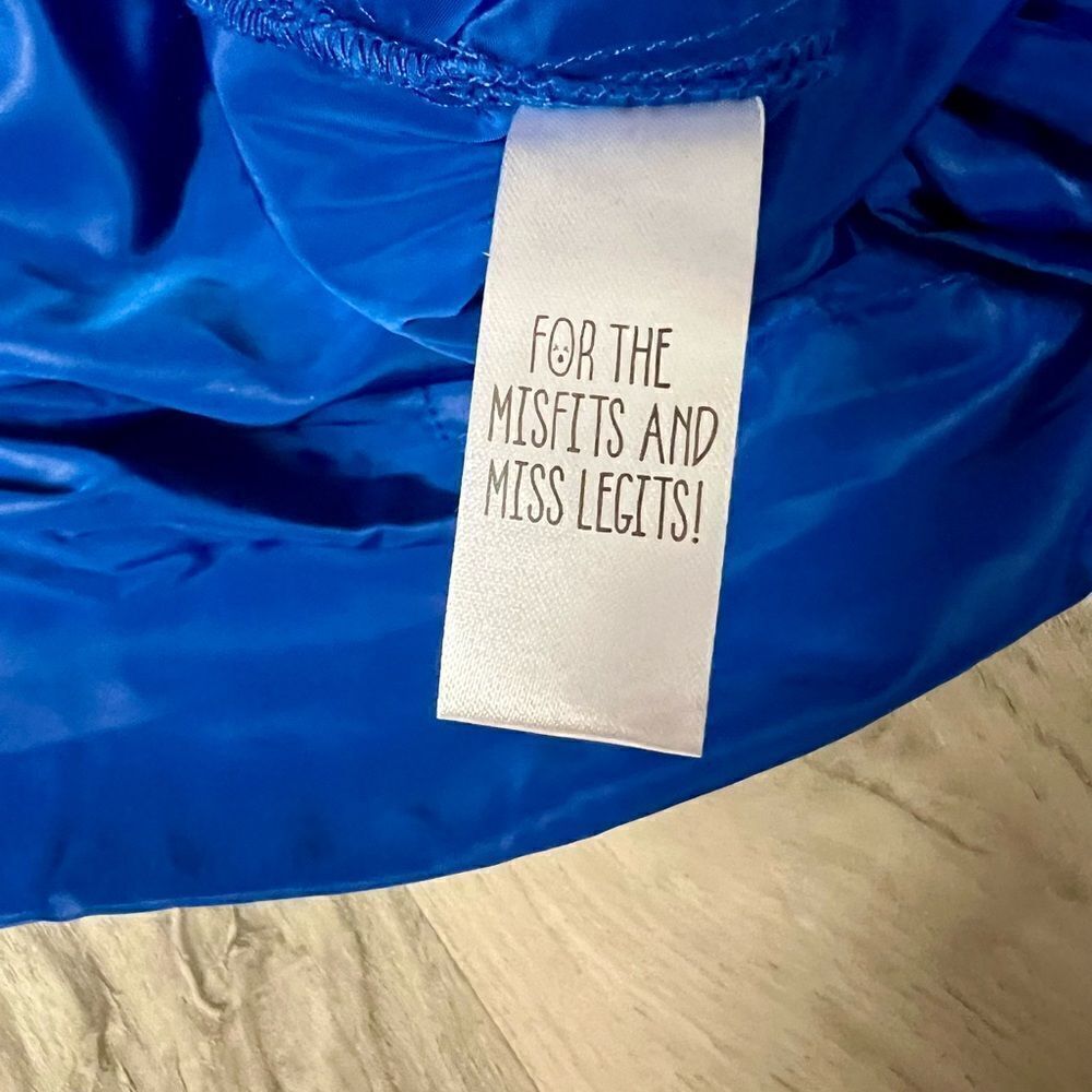 NWOT Current Mood x Dolls Kill electric blue rave pants sz XS lightweight - Picture 11 of 14